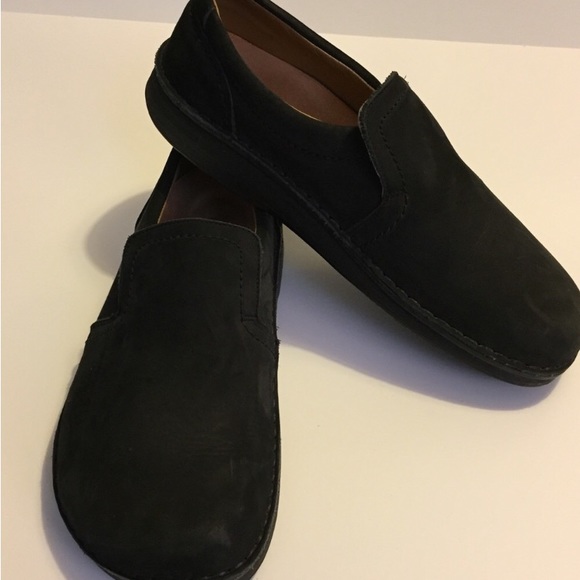 BIRKENSTOCK Black Suede COMFORT Loafers SHOES 40 - Picture 4 of 8